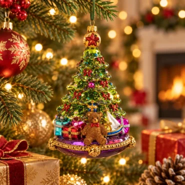 Árvore de Natal em almofada 18cm