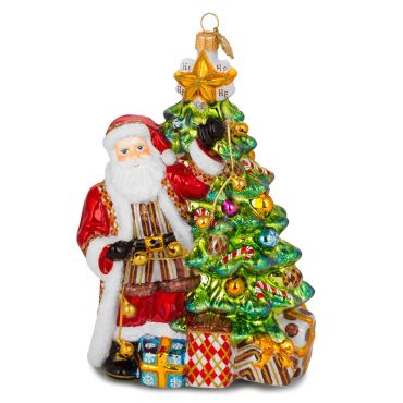 Papai Noel na árvore de Natal 18cm