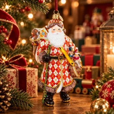 Papai Noel viajante 18,5cm