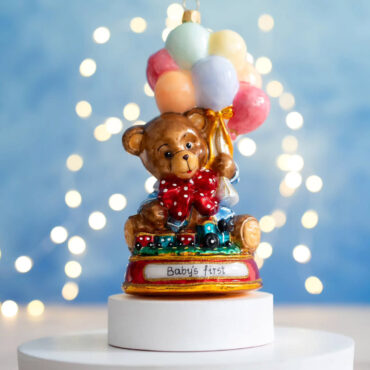 Urso com Baloes 16cm