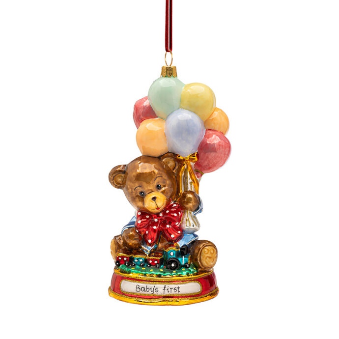 Urso com Baloes 16cm