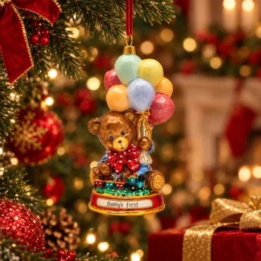 Urso com Balões 16cm