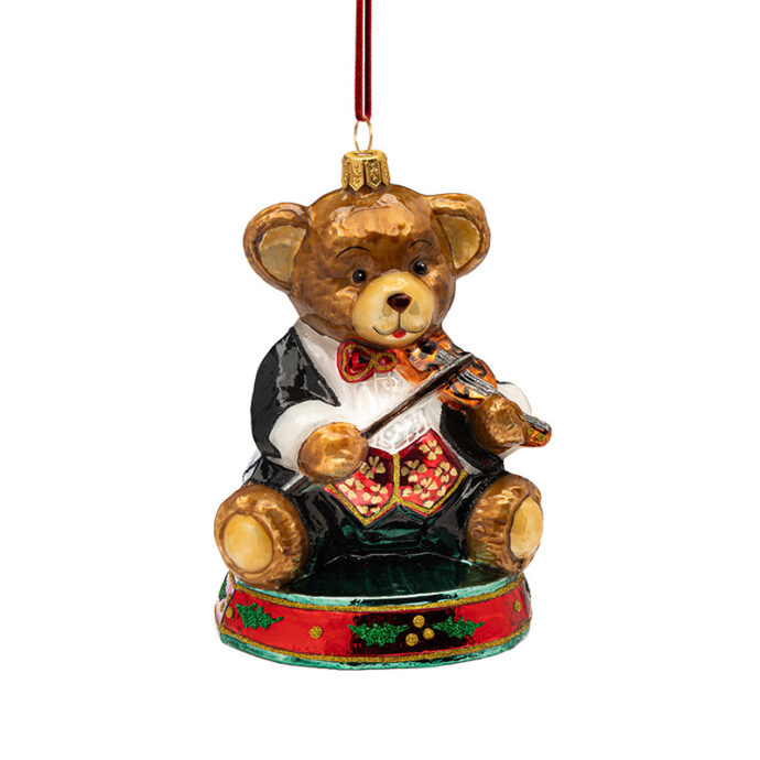Urso com Violino 12cm