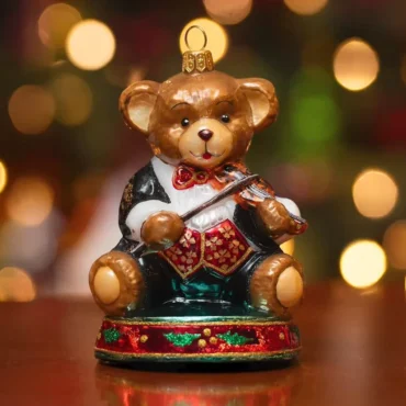Urso com Violino 12cm