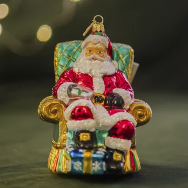 Papai Noel na poltrona 14,5cm