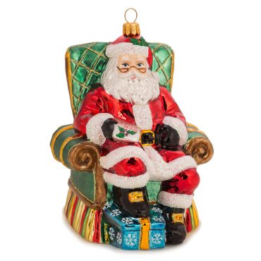 Papai Noel na poltrona 14,5cm
