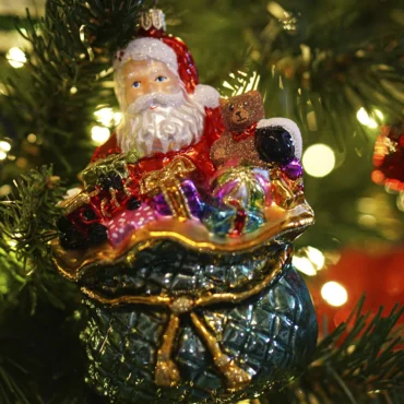 Papai Noel no saco 16cm