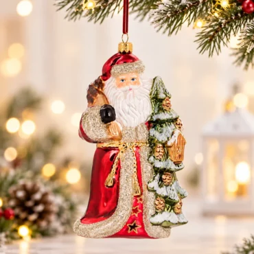 Papai Noel da floresta 18cm