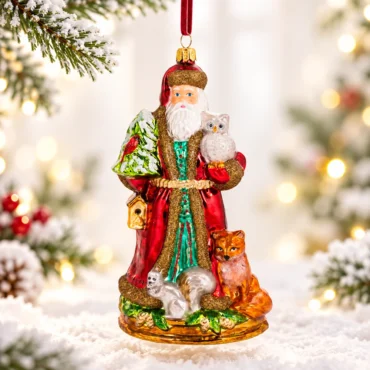 Papai Noel da floresta 17,5cm