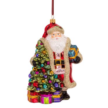 Papai Noel na árvore de Natal 18cm