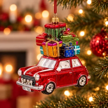 Carro com presentes 14cm