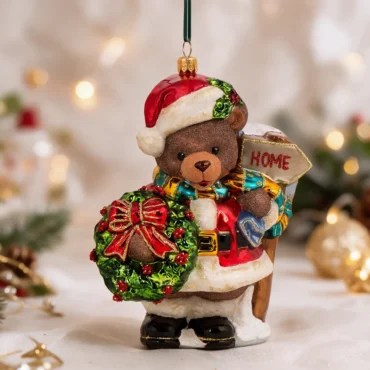 Urso com placa 16,5cm
