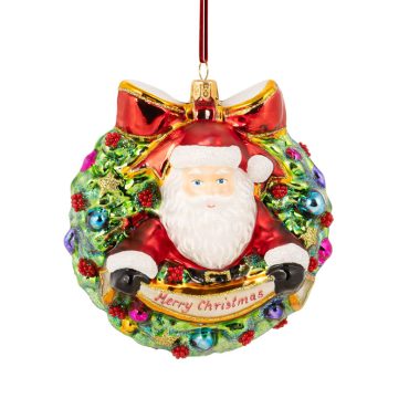 Guirlanda com Papai Noel